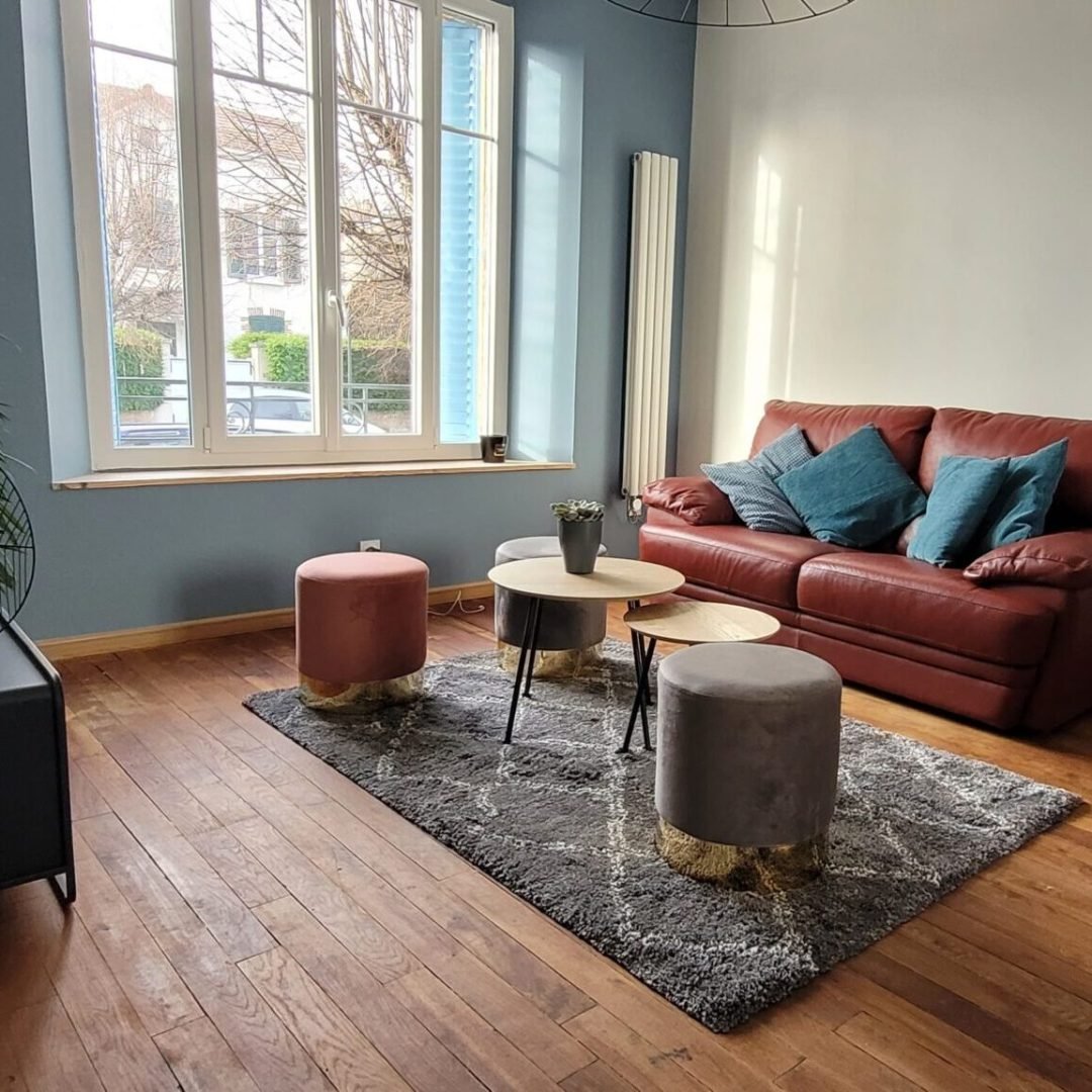 Reine Claude SALON AVEC CANAPE FAUTEIL ET TELEVISION