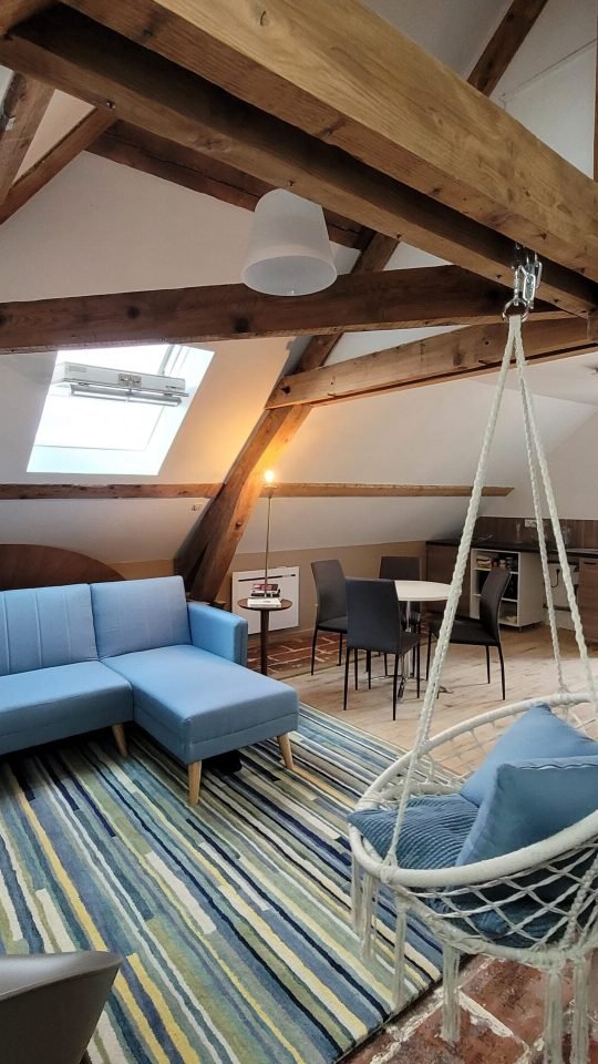 vue grand angle salon canopée hebergement joigny